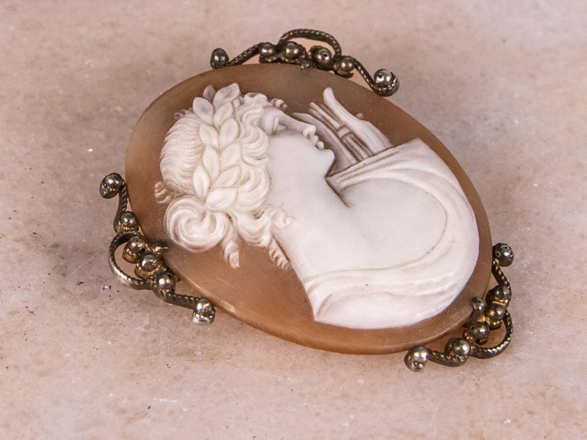 Shell Cameo Brooch/pendant-photo-4
