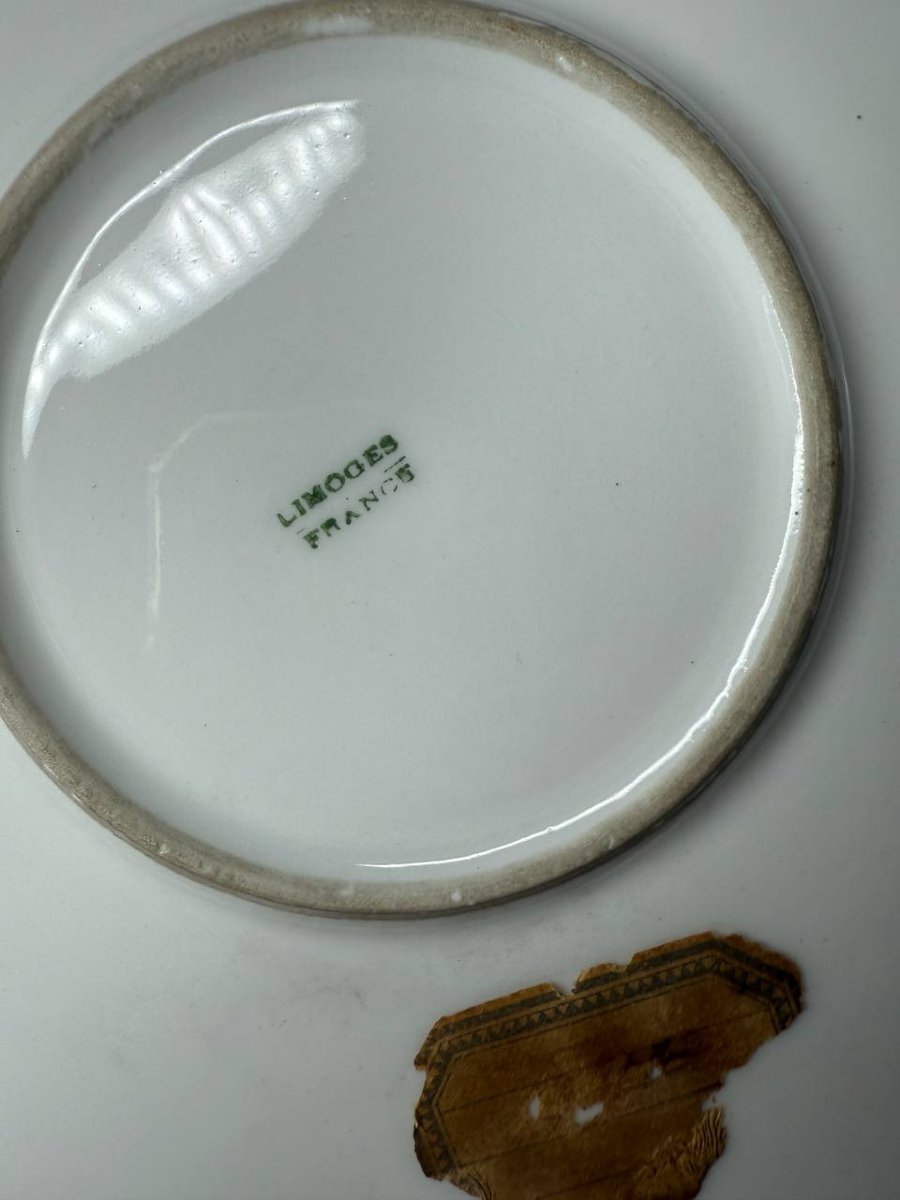 Paire De Plats ou assiettes murales En Porcelaine De Limoges-photo-6