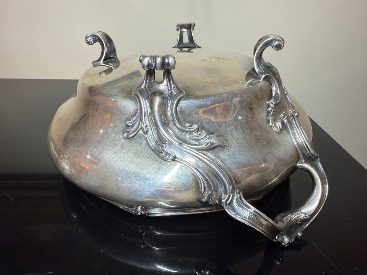 LÉGUMIER EN ARGENT MASSIF, ORFÈVRE Paul Canaux & Cie -photo-3