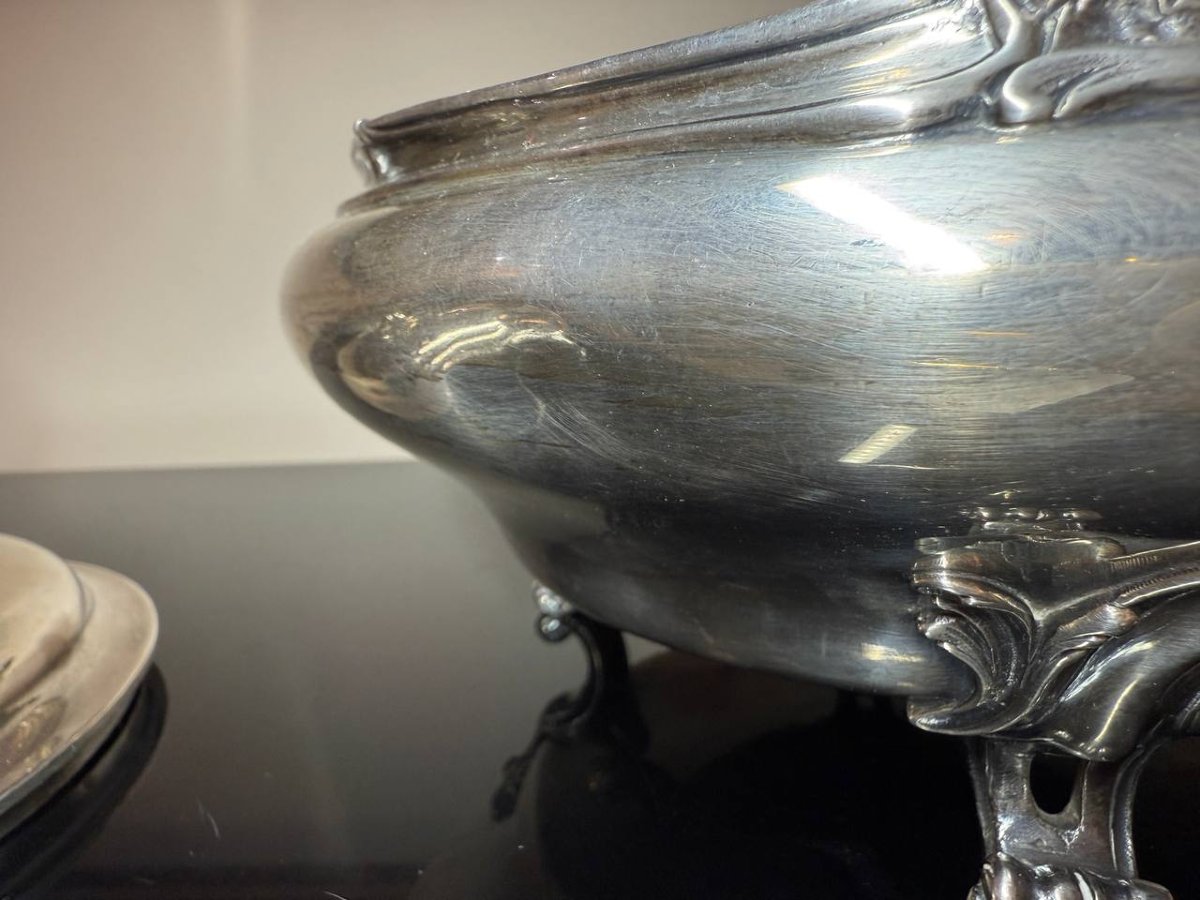 LÉGUMIER EN ARGENT MASSIF, ORFÈVRE Paul Canaux & Cie -photo-2