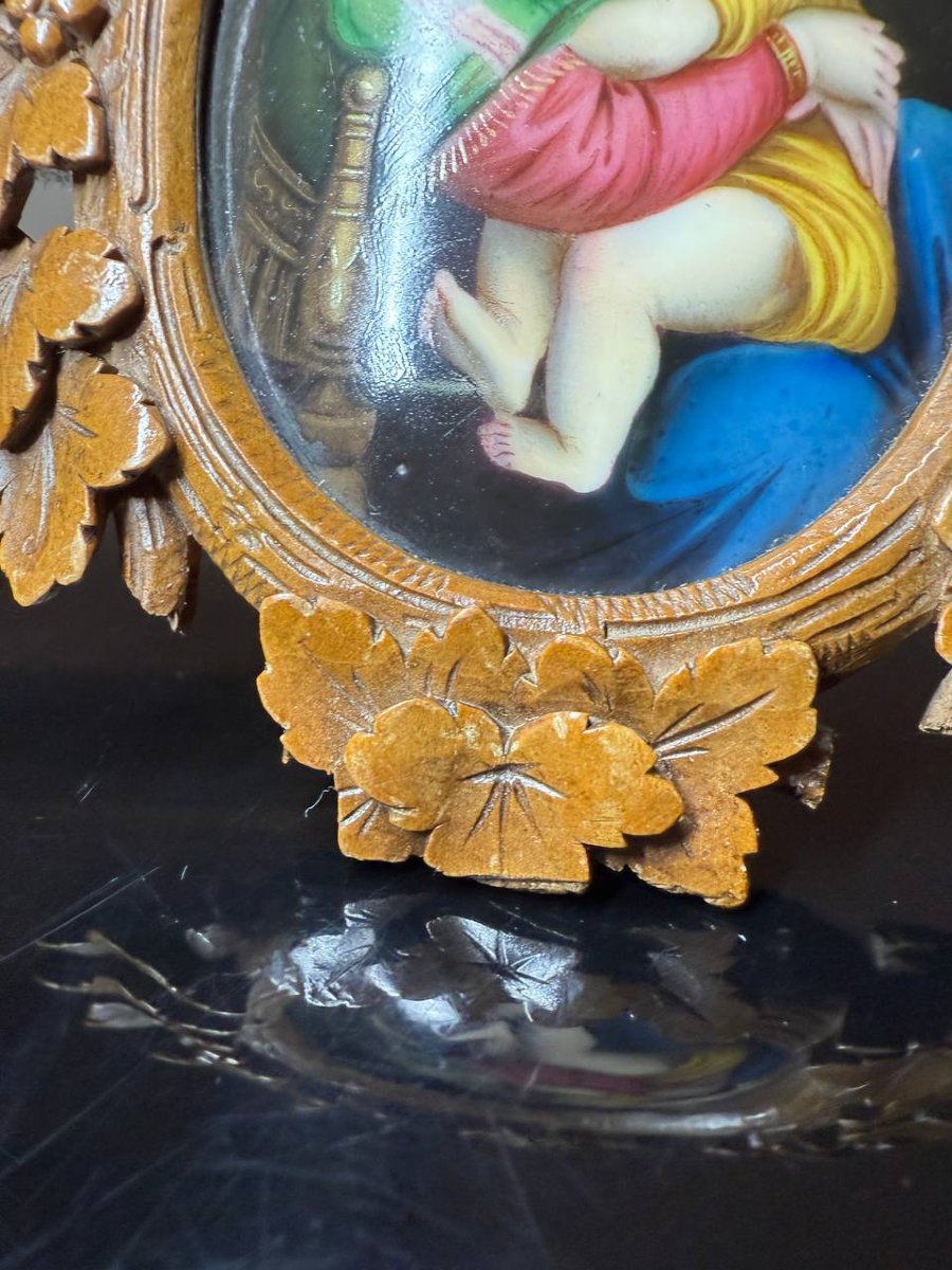 MINIATURE, PEINTURE SUR PORCELAINE NAPOLÉON III-photo-6