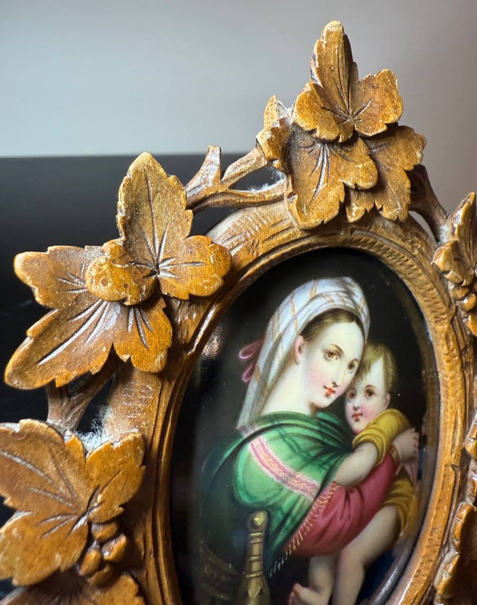 MINIATURE, PEINTURE SUR PORCELAINE NAPOLÉON III-photo-7