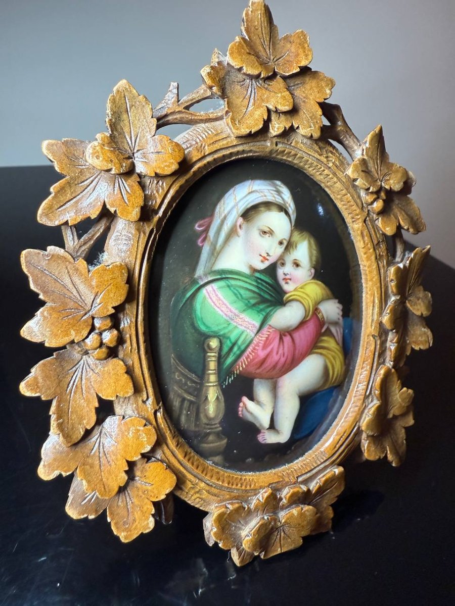 MINIATURE, PEINTURE SUR PORCELAINE NAPOLÉON III-photo-8