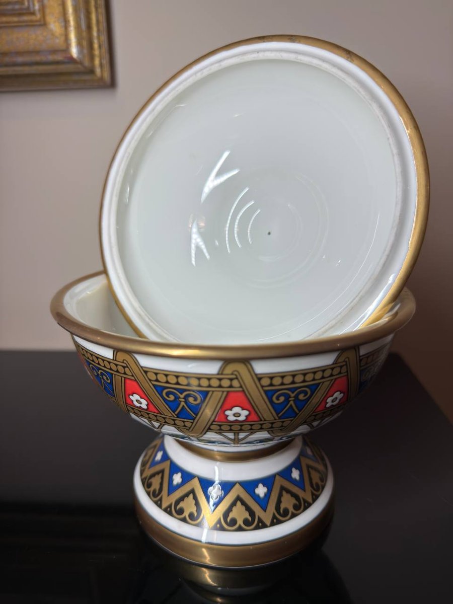 Drageoir, Swan Box Villeroy & Boch, Mettlach, Second Half Of The 20th Century.-photo-5