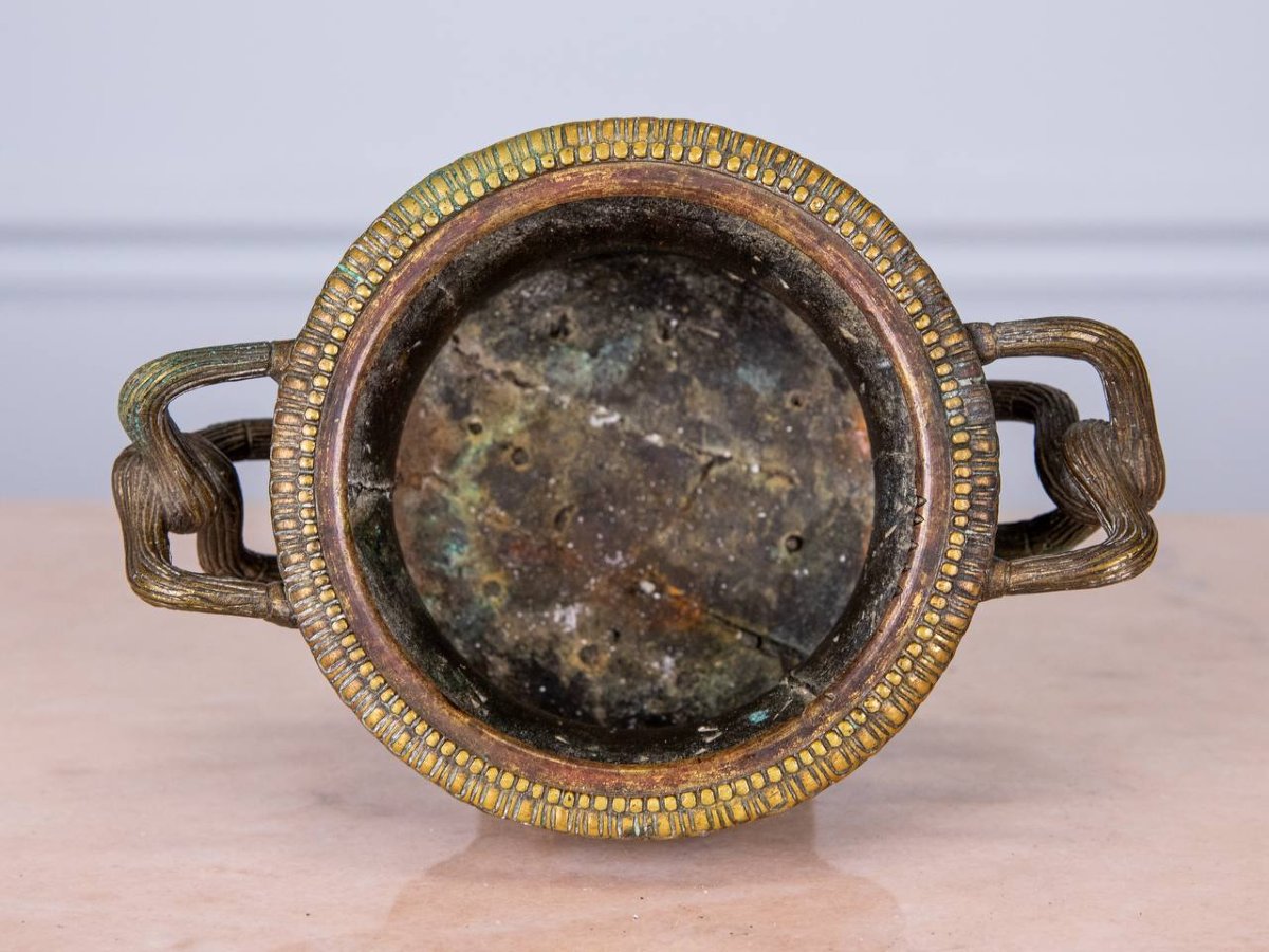 Bronze Cup, Vase By Warwick Susse Frères.-photo-2