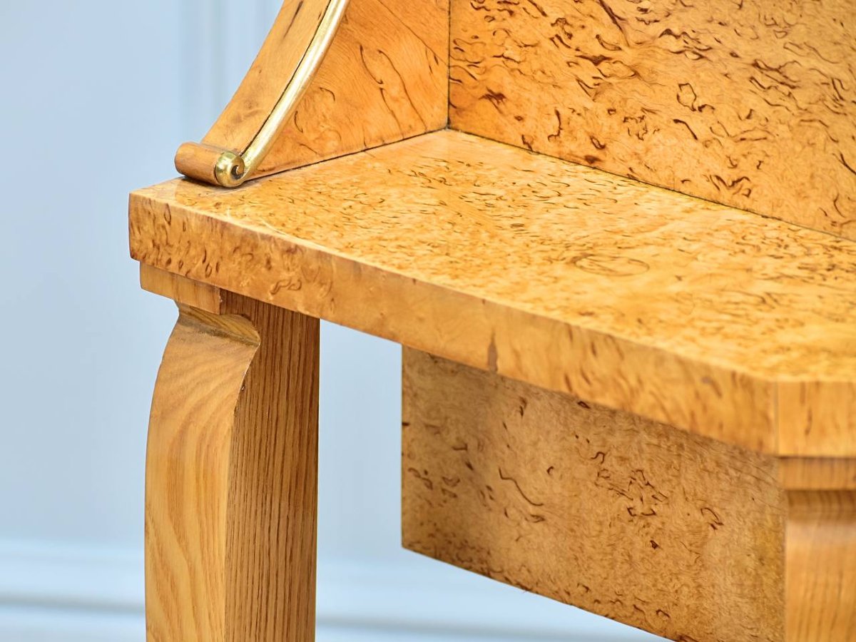 Side Tables Or Bedside Tables, Karelian Birch Nightstands, Art Deco-photo-5