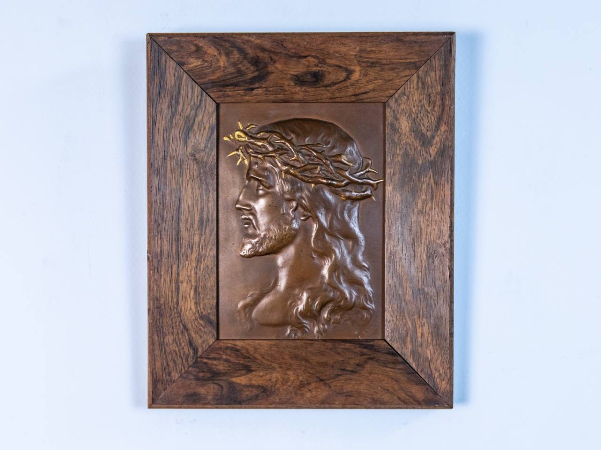 Bronze Bas-relief Of Jesus Christ