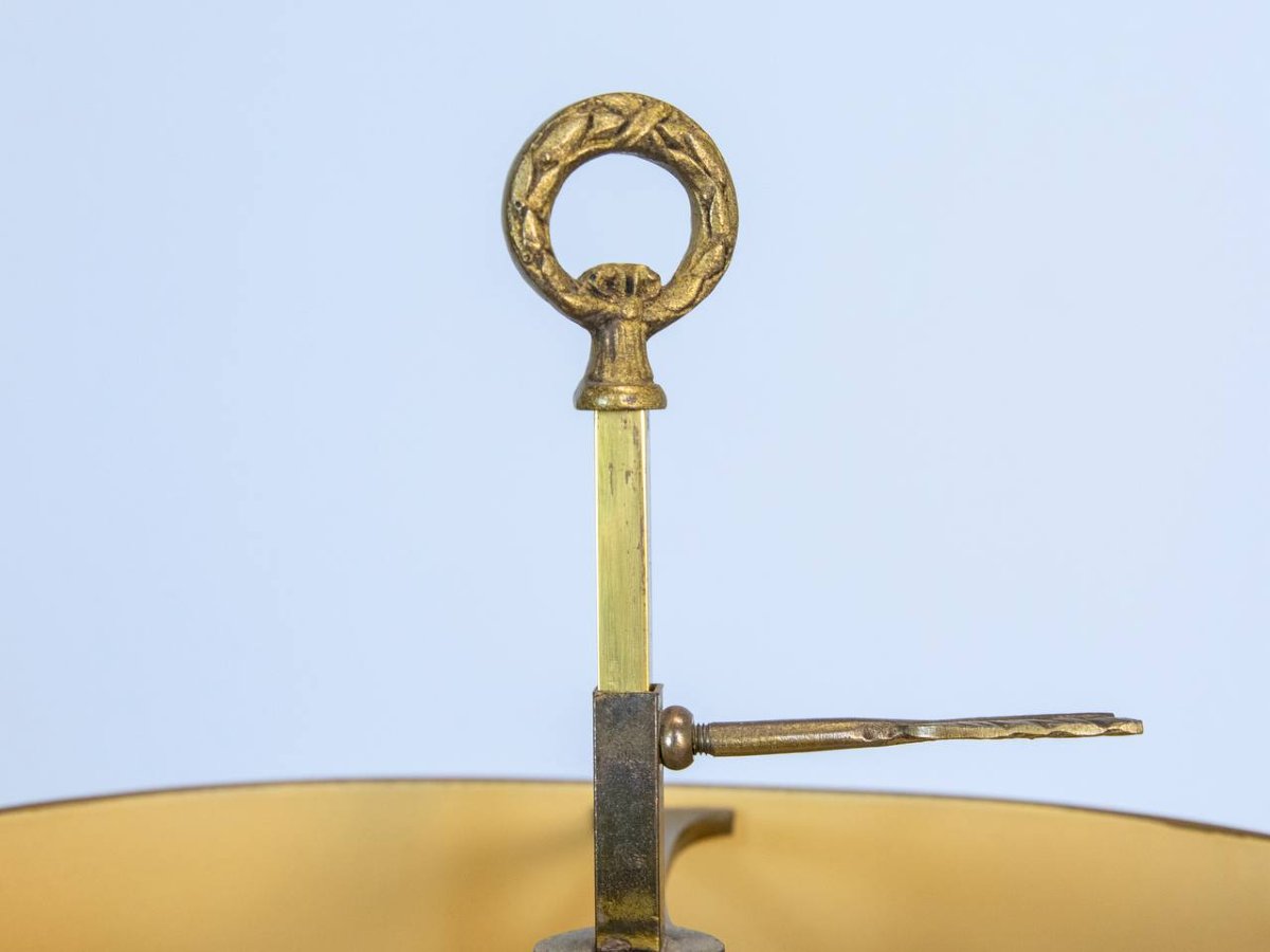 Lampe bouillote en bronze de style Empire-photo-3