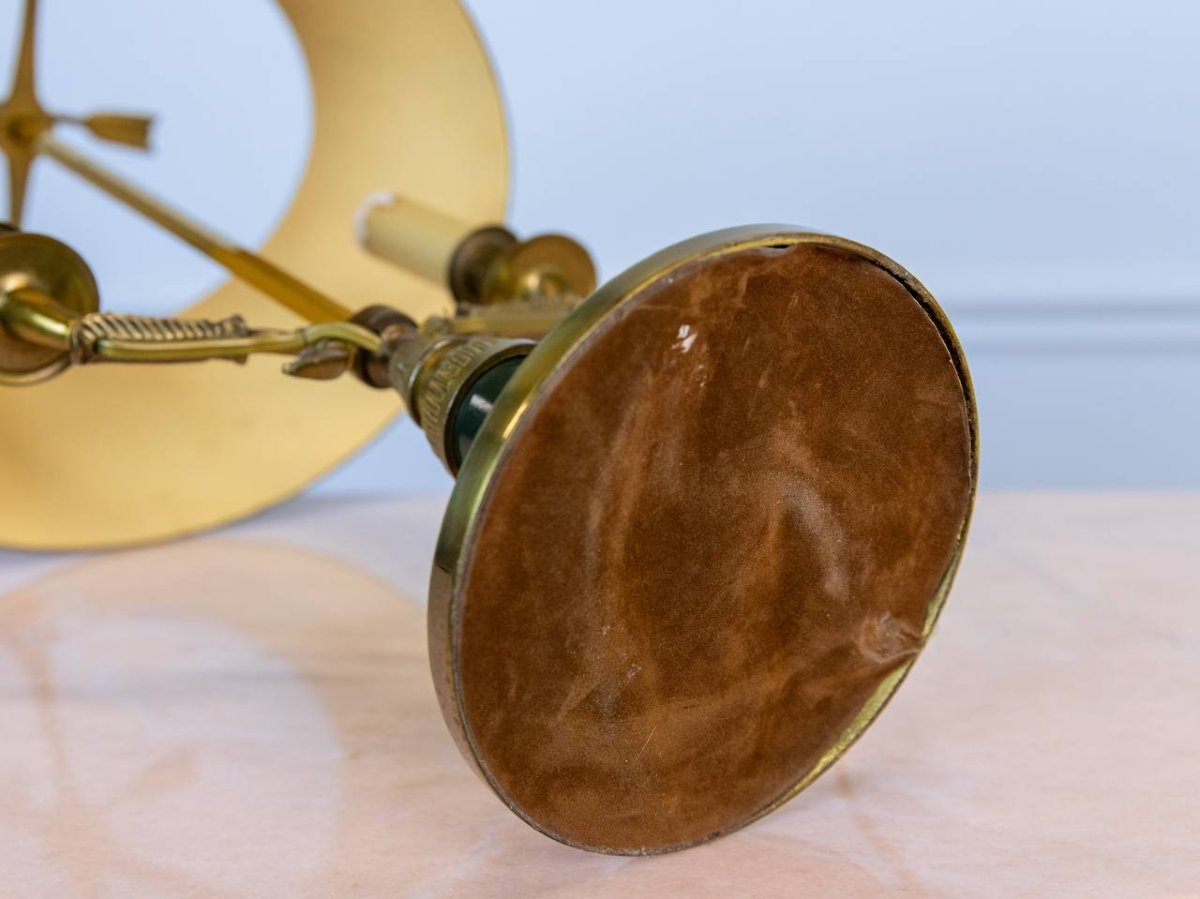 Lampe bouillote en bronze de style Empire-photo-5