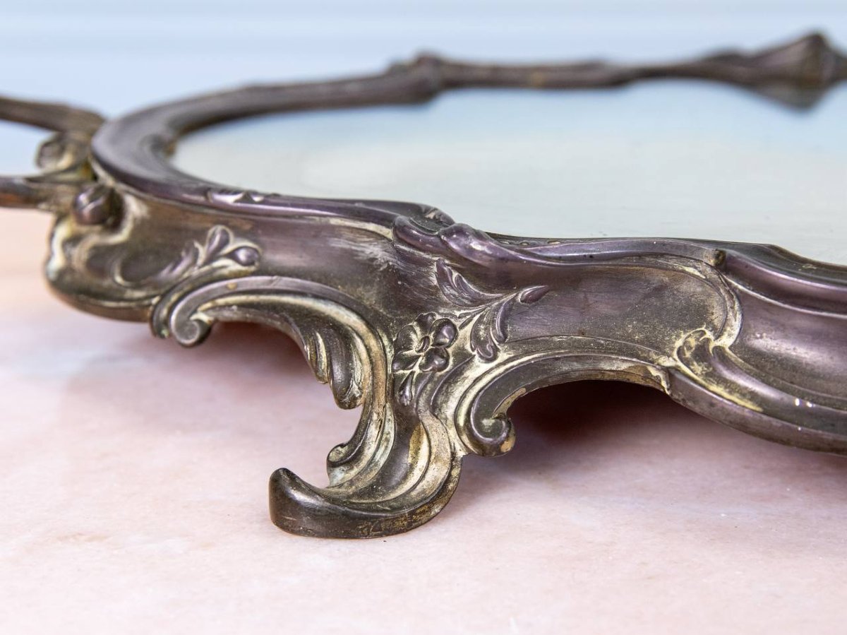 Surtout Or Centre De Table , Louis XV Style Tray.-photo-2