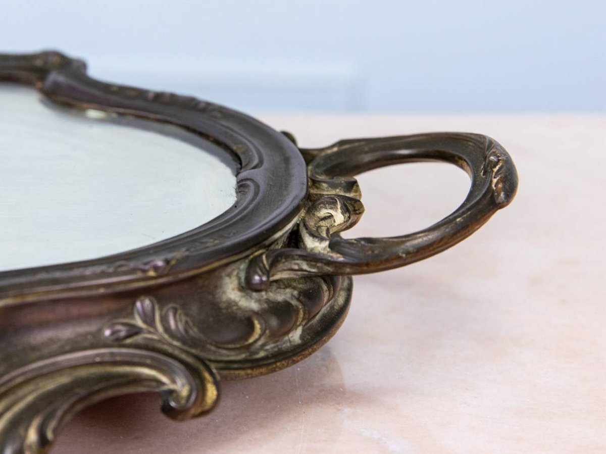 Surtout Or Centre De Table , Louis XV Style Tray.-photo-4