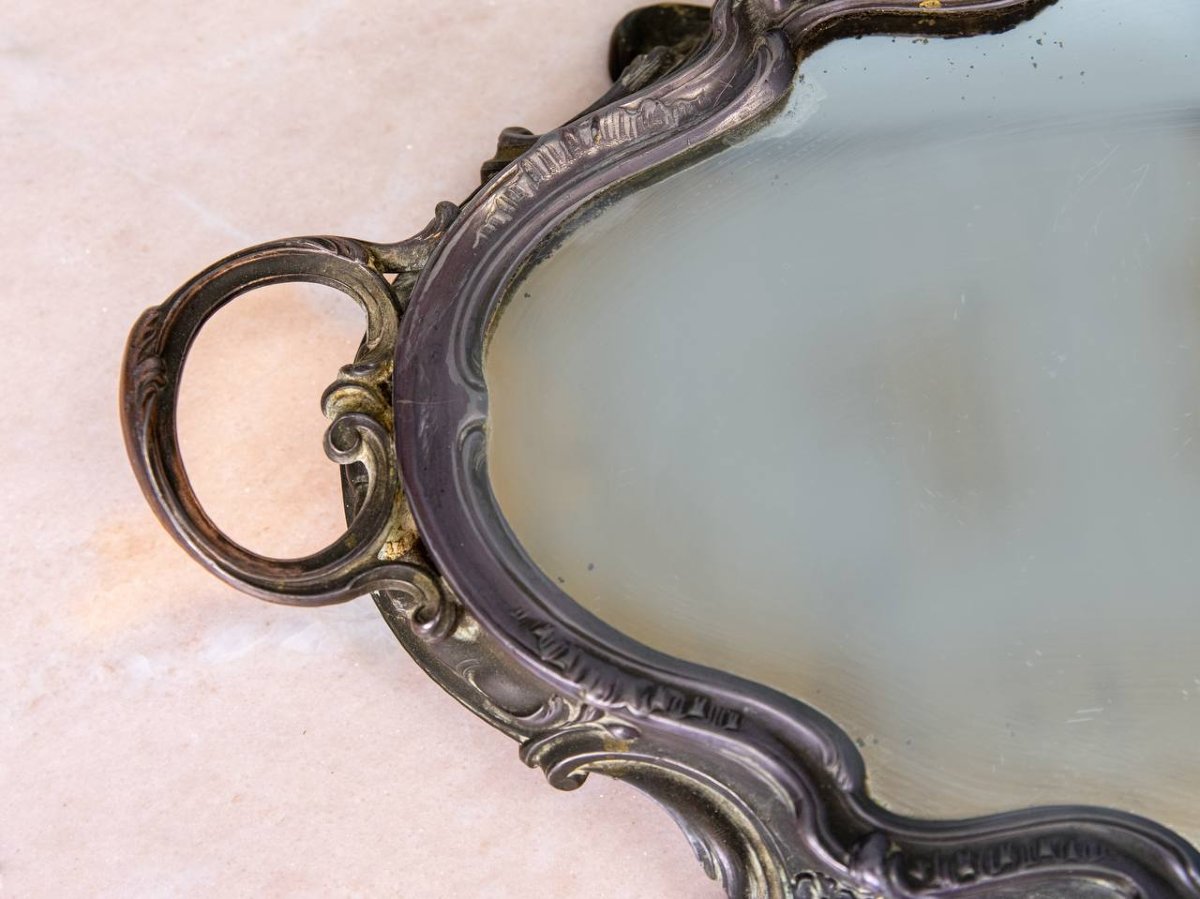 Surtout Or Centre De Table , Louis XV Style Tray.-photo-1