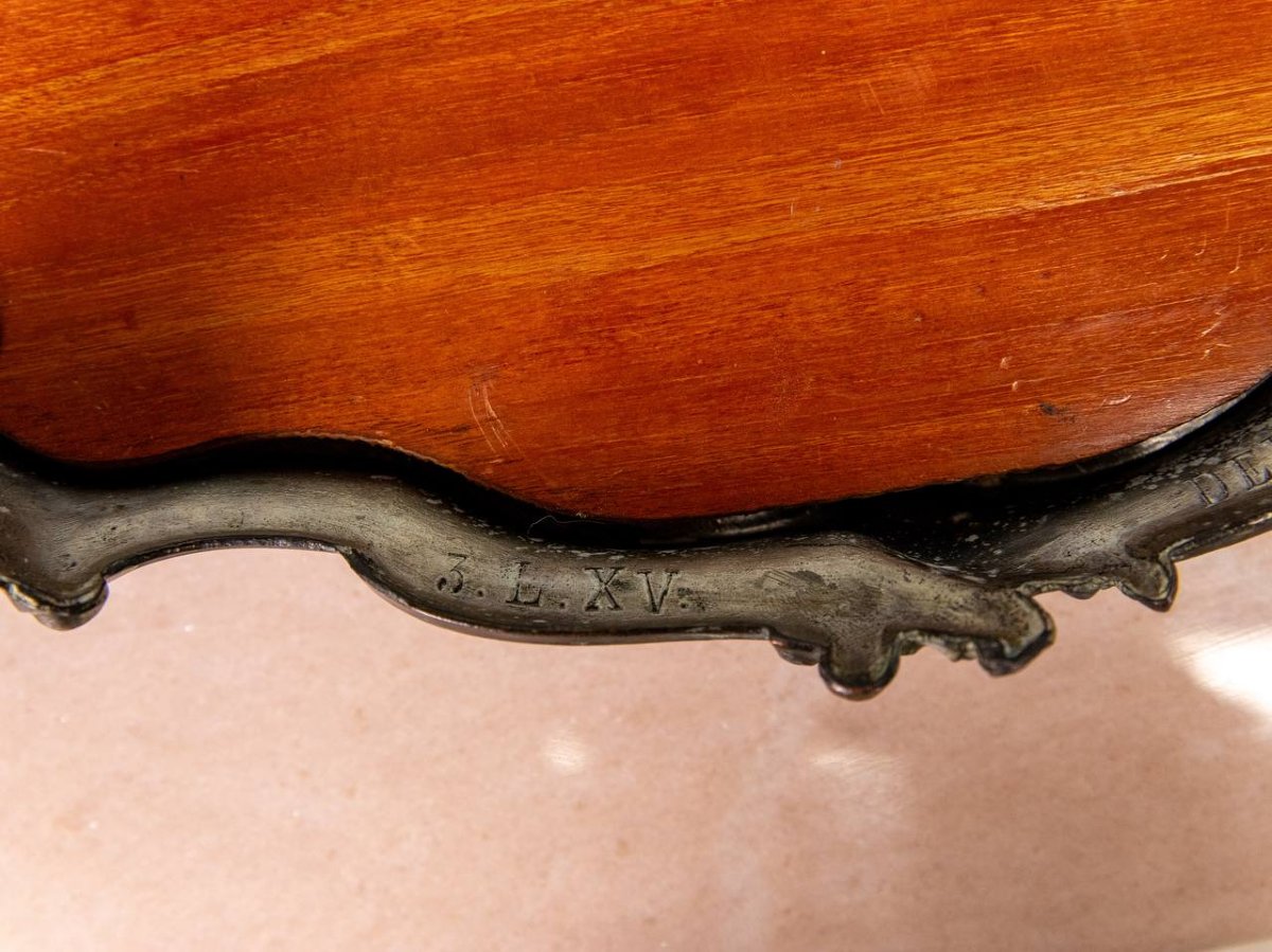 Surtout Or Centre De Table , Louis XV Style Tray.-photo-5