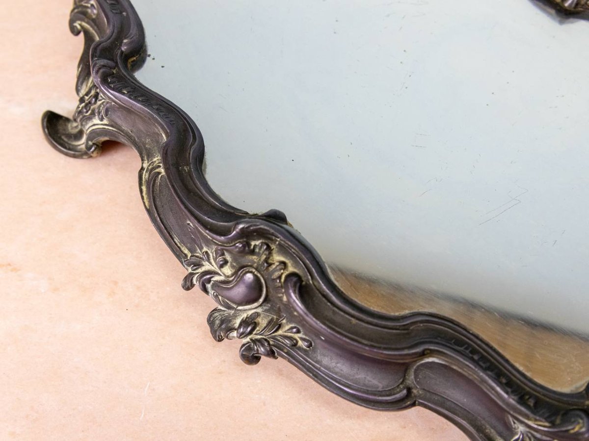 Surtout Or Centre De Table , Louis XV Style Tray.-photo-8