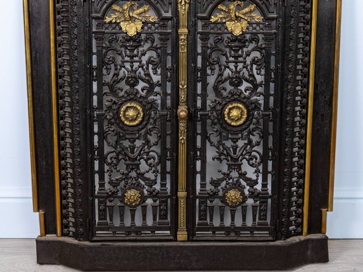 Fireplace Screen, Napoleon III Fireplace Extension-photo-3