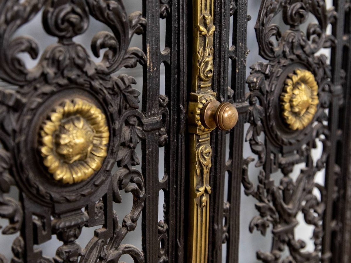 Fireplace Screen, Napoleon III Fireplace Extension-photo-2