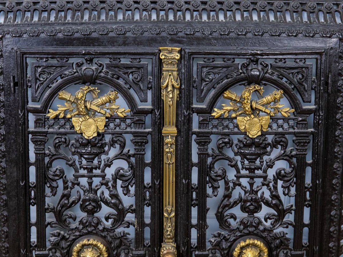 Fireplace Screen, Napoleon III Fireplace Extension-photo-3