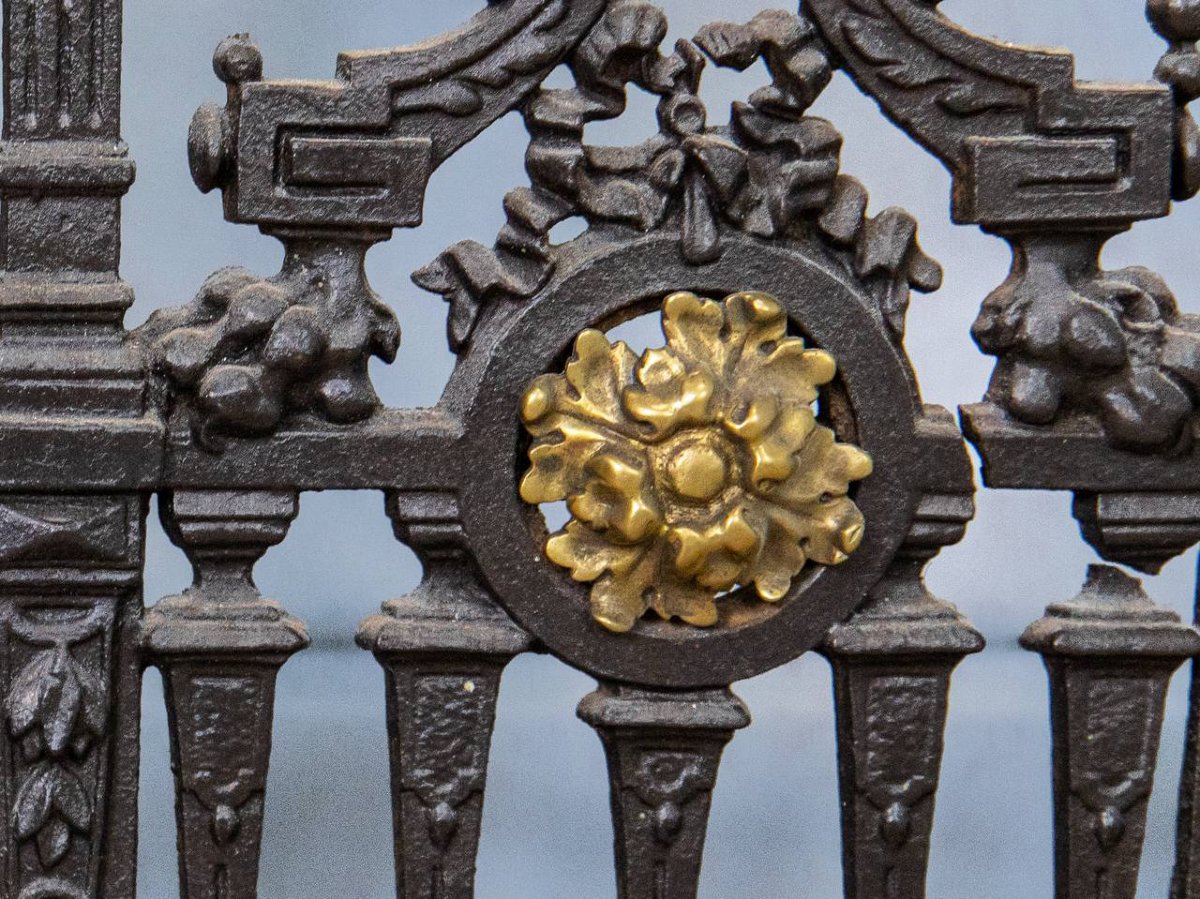 Fireplace Screen, Napoleon III Fireplace Extension-photo-6