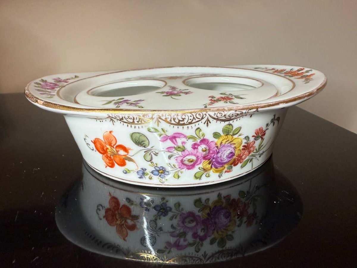 Servant Of Two German Porcelain Egg Cups-photo-1