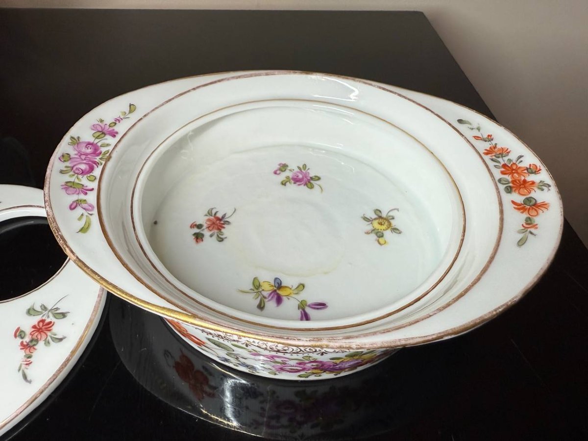 Servant Of Two German Porcelain Egg Cups-photo-5