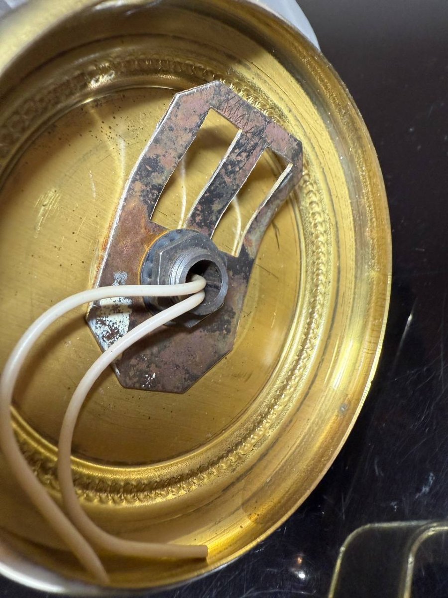 Vintage Brass Wall Light In The Maison Jansen Style, 1960s.-photo-5