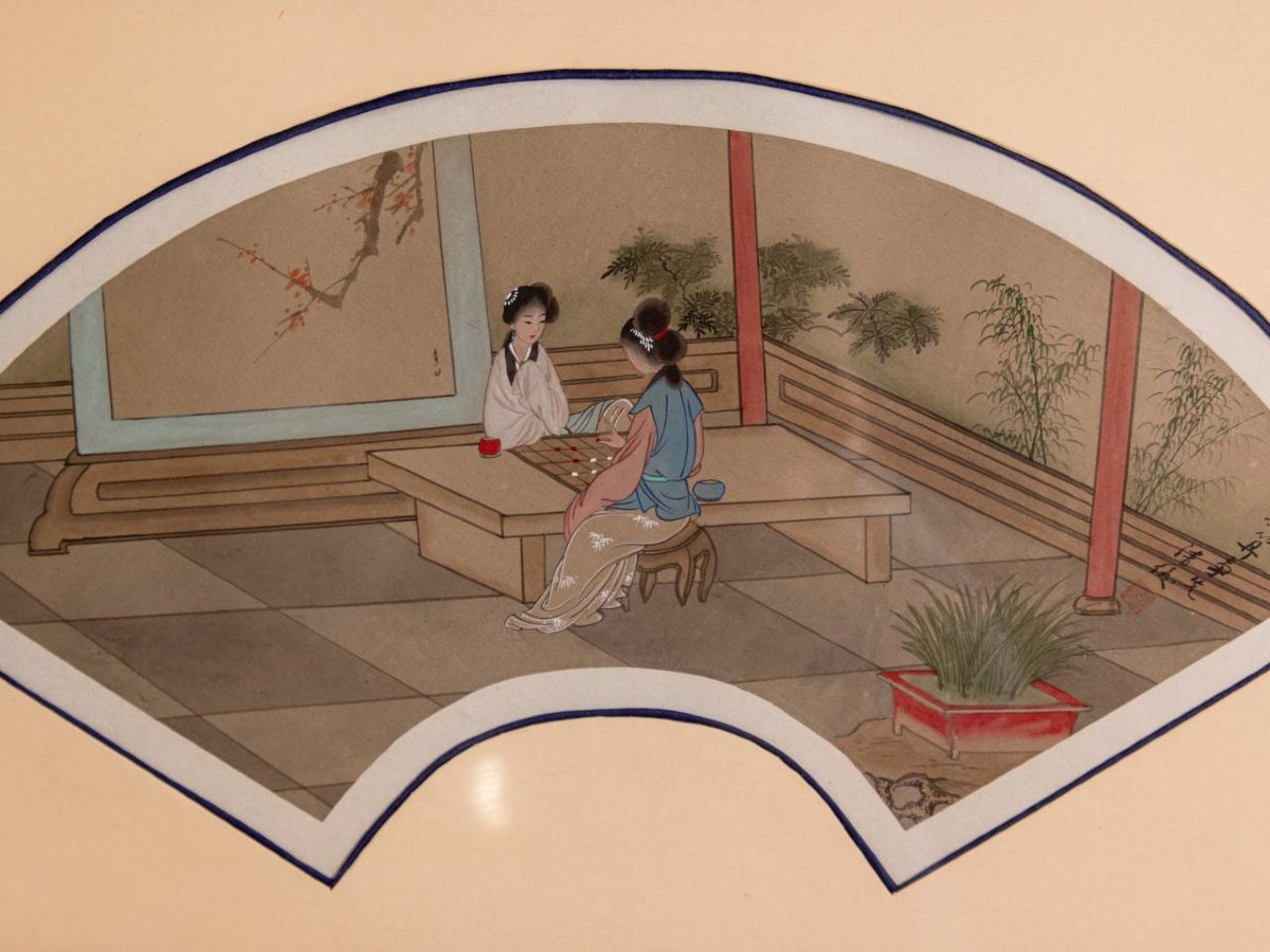 Antique Chinese Watercolors Signed-photo-3