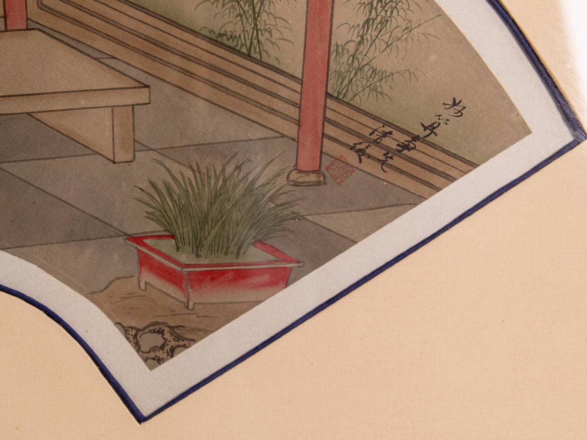 Antique Chinese Watercolors Signed-photo-1