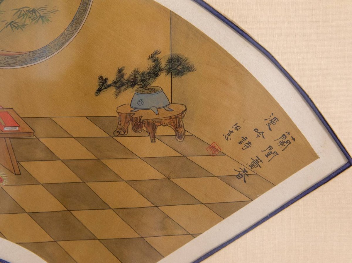 Antique Chinese Watercolors Signed-photo-8