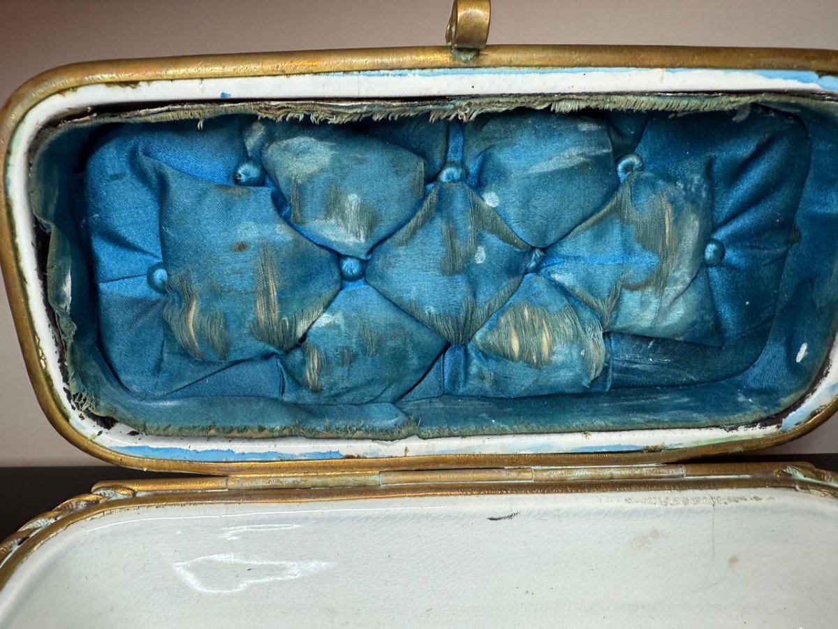 Jewelry Box, Hand-painted Box L.m & Co De Creil Et Monterea-photo-1