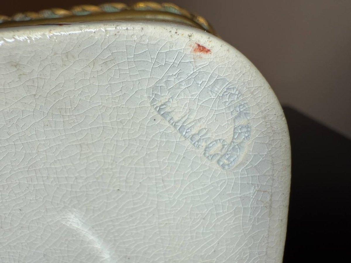 Jewelry Box, Hand-painted Box L.m & Co De Creil Et Monterea-photo-8