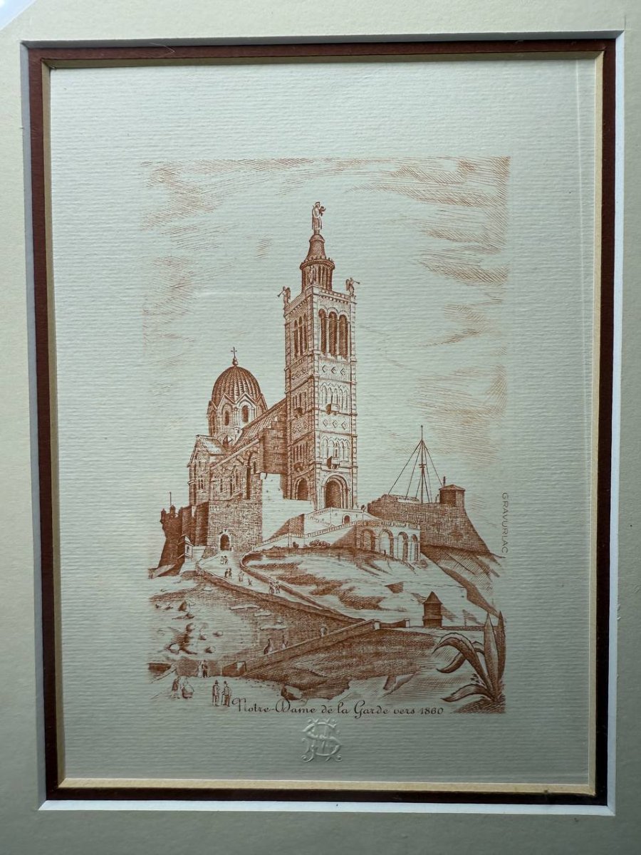 Marseille , Notre dame de la Garde, 1860-photo-1