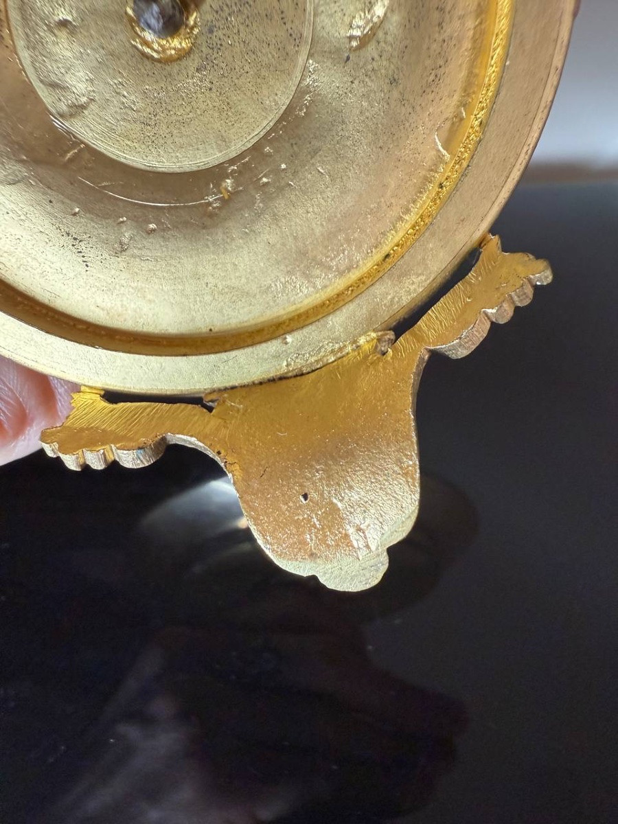 COUPE SUR PIED EN ÉMAIL CLOISONNÉ ET BRONZE-photo-7