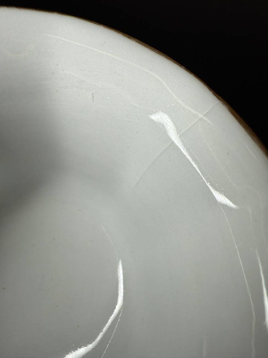 Ancienne tasse Meissen peinte à la main pieds roses 1815-1923-photo-8