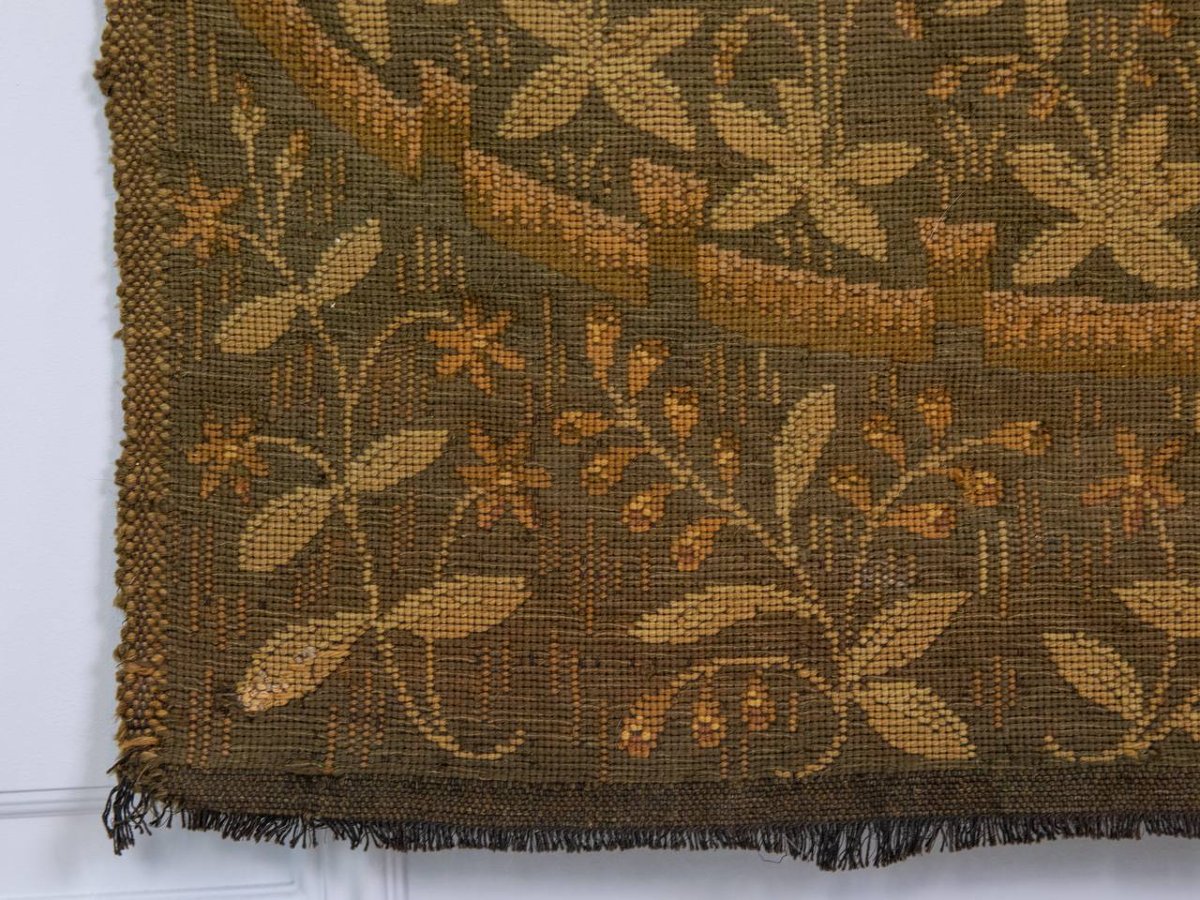 "l'oreille", Tapestry From The Series "la Dame à La Licorne" Conserved At The Musée De Cluny.-photo-4
