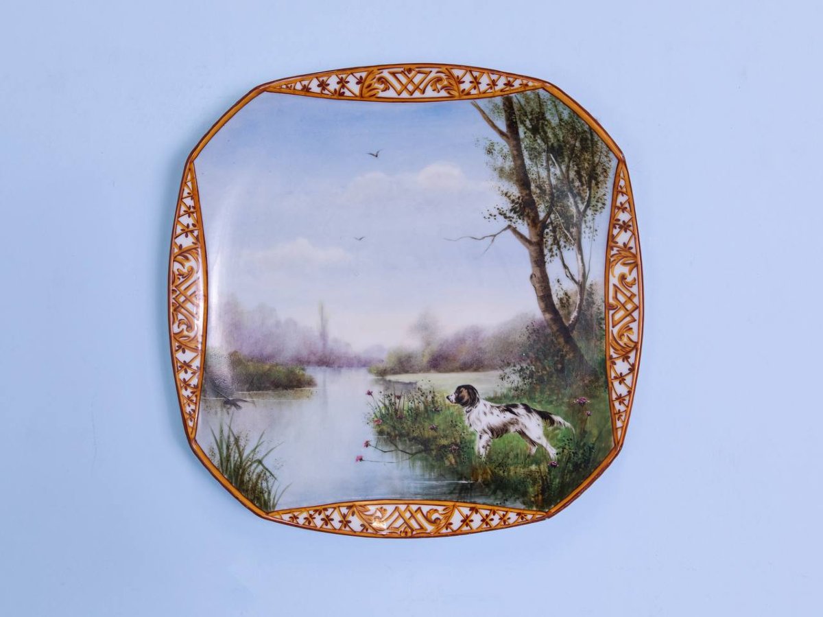 Porcelain Of Paris Decorative Wall Plate-photo-3