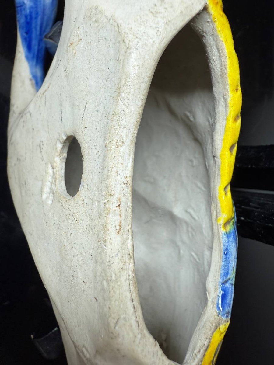 Banko Japanese Ceramic Wall Vase - Goose-photo-2