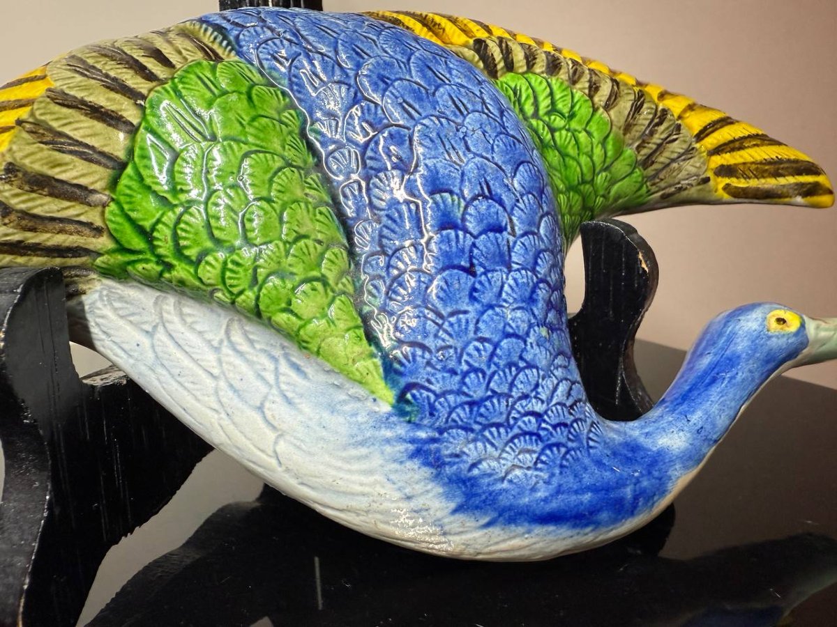 Banko Japanese Ceramic Wall Vase - Goose-photo-7