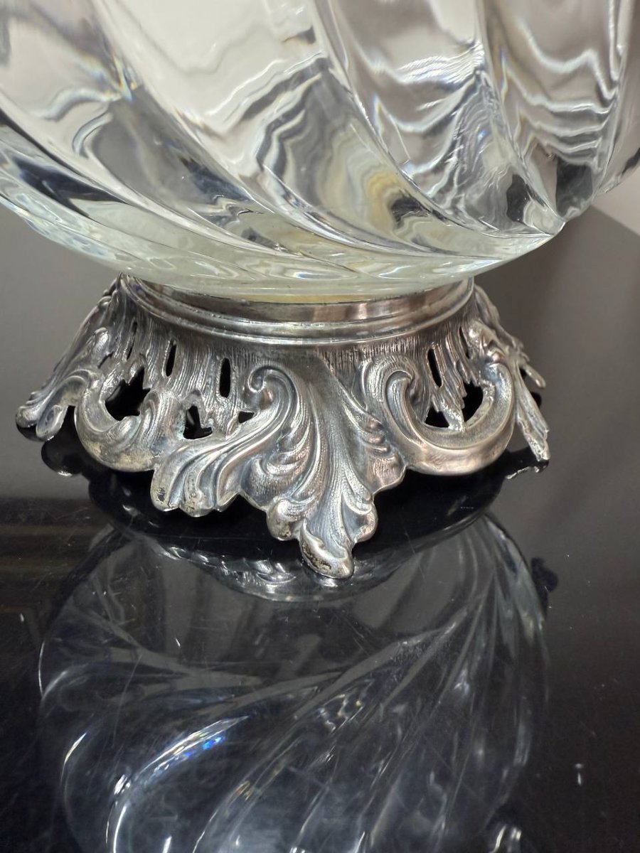 Aiguière ou carafe à vin en argent, orfèvre  Claude Doutre Roussel-photo-2