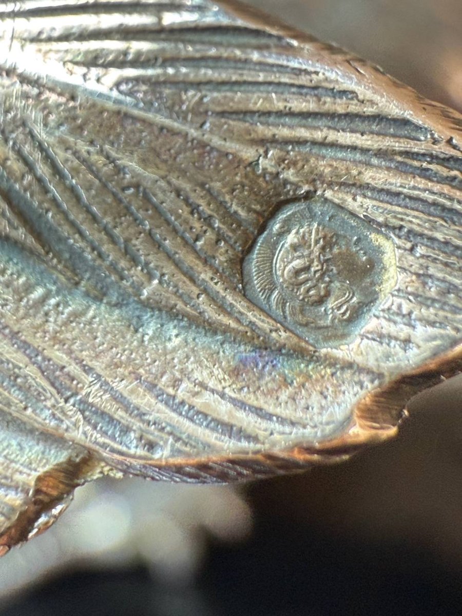 COUPLE DE FAISANS Au Naturel En Argent, Les Ailes Articulées. Travail De La Maison Eschwege.-photo-5