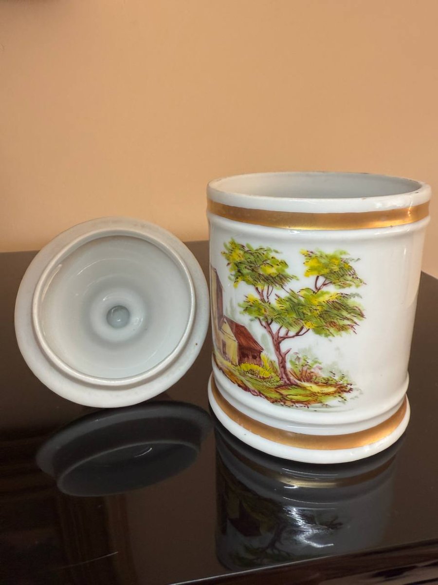 Hand-painted Porcelain Medicine Jar.-photo-3