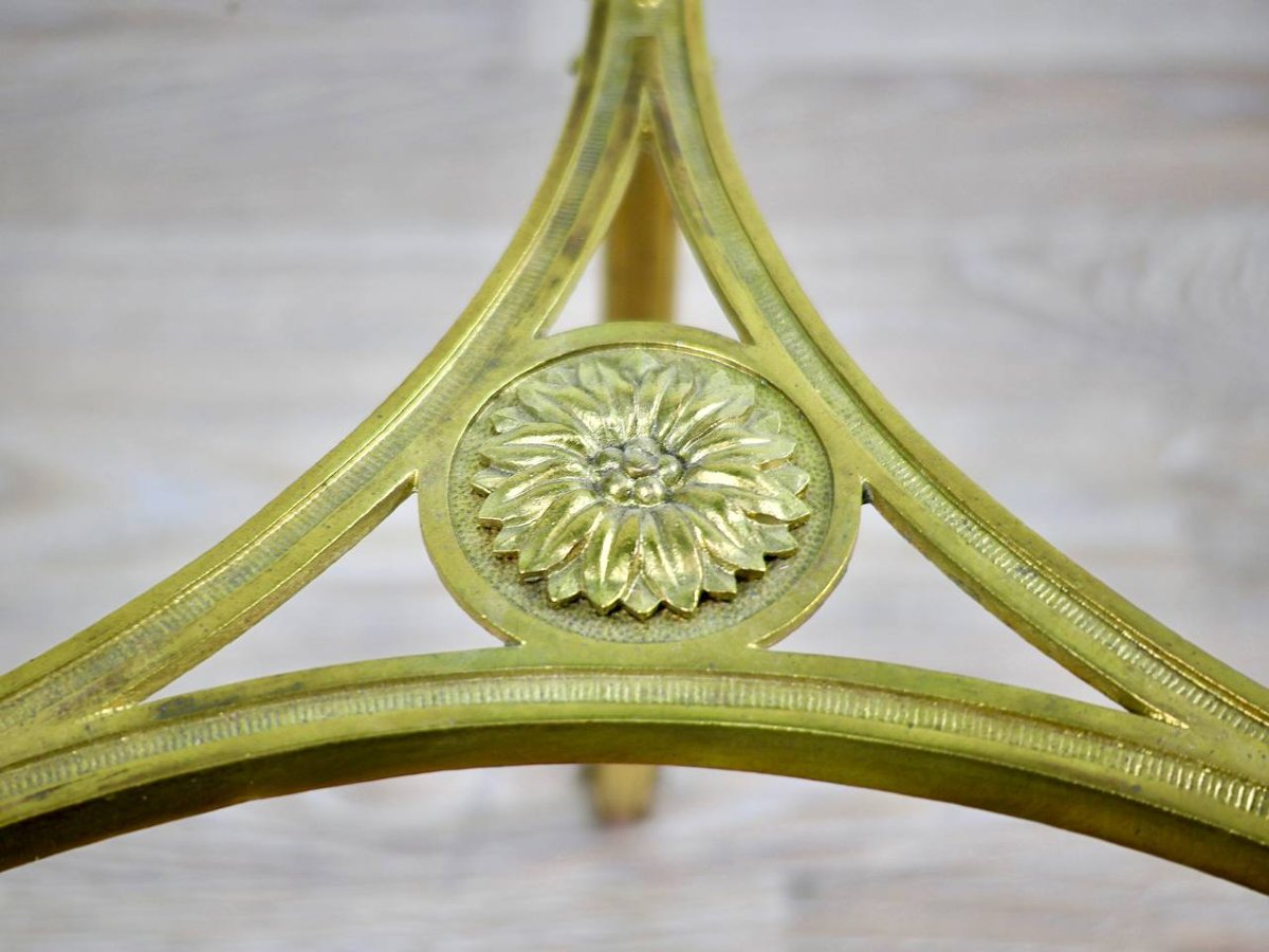 Pair Of Bronze And Brass Floor-standing Planters-photo-2