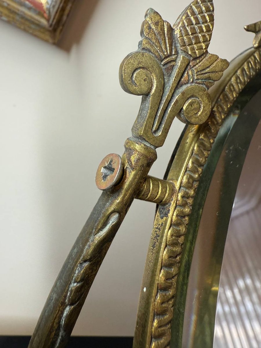 COUPE EN PORCELAINE SIGNÉE SÈVRES MONTÉE SUR BRONZE À DÉCOR DE SCÈNE ROMANTIQUE-photo-5