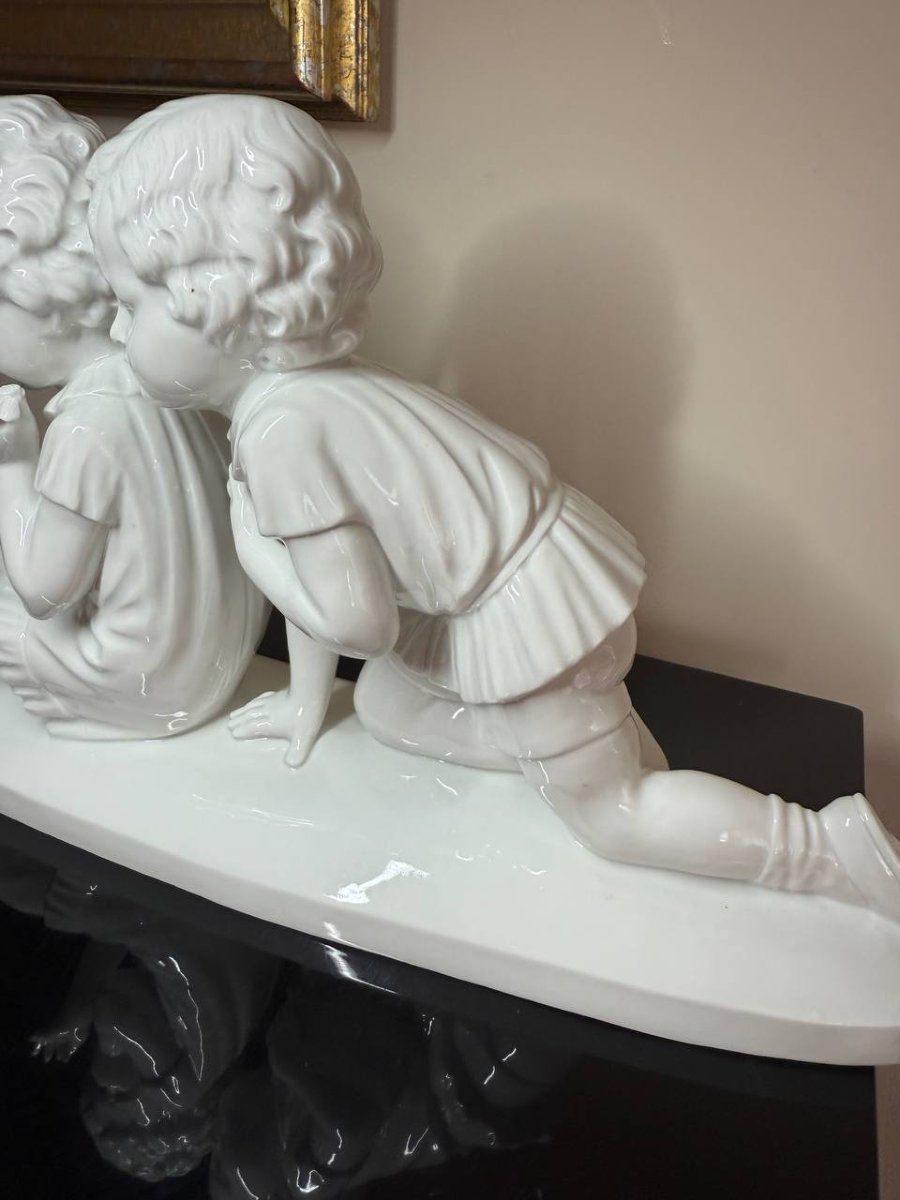 Bohumil Rezl , Enameled Porcelain Cookie Sculpture-photo-3