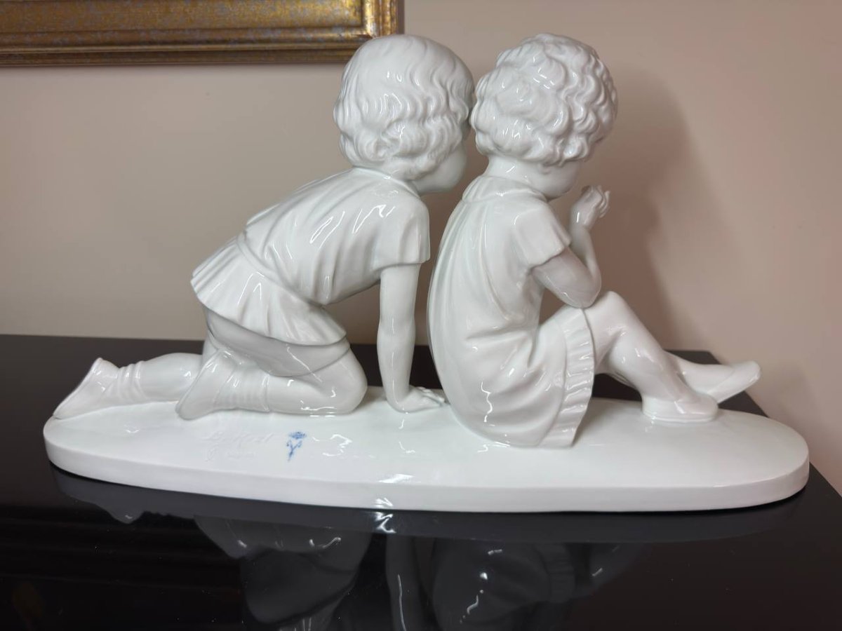 Bohumil Rezl , Enameled Porcelain Cookie Sculpture-photo-4
