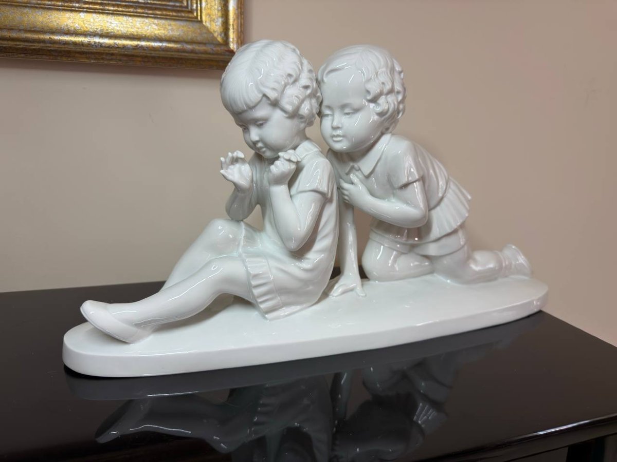 Bohumil Rezl , Enameled Porcelain Cookie Sculpture-photo-5