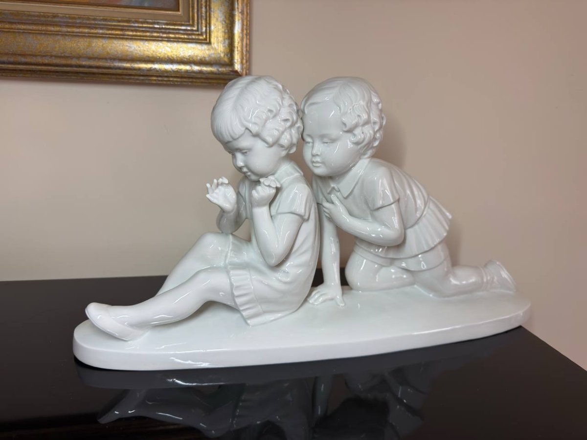 Bohumil Rezl , Enameled Porcelain Cookie Sculpture-photo-8