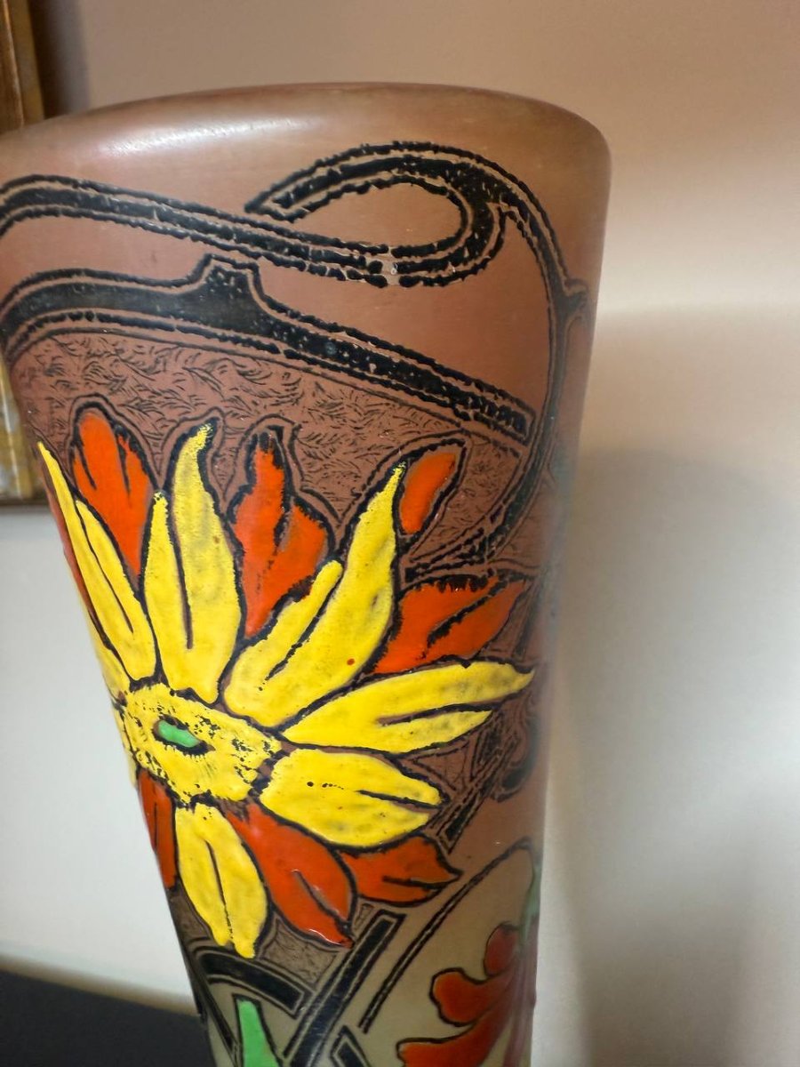 Vase Designed By François-théodore Legras, Spring Model. Circa 1900.-photo-3