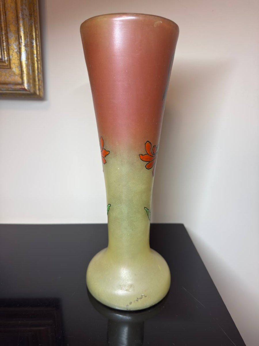 Vase Designed By François-théodore Legras, Spring Model. Circa 1900.-photo-2