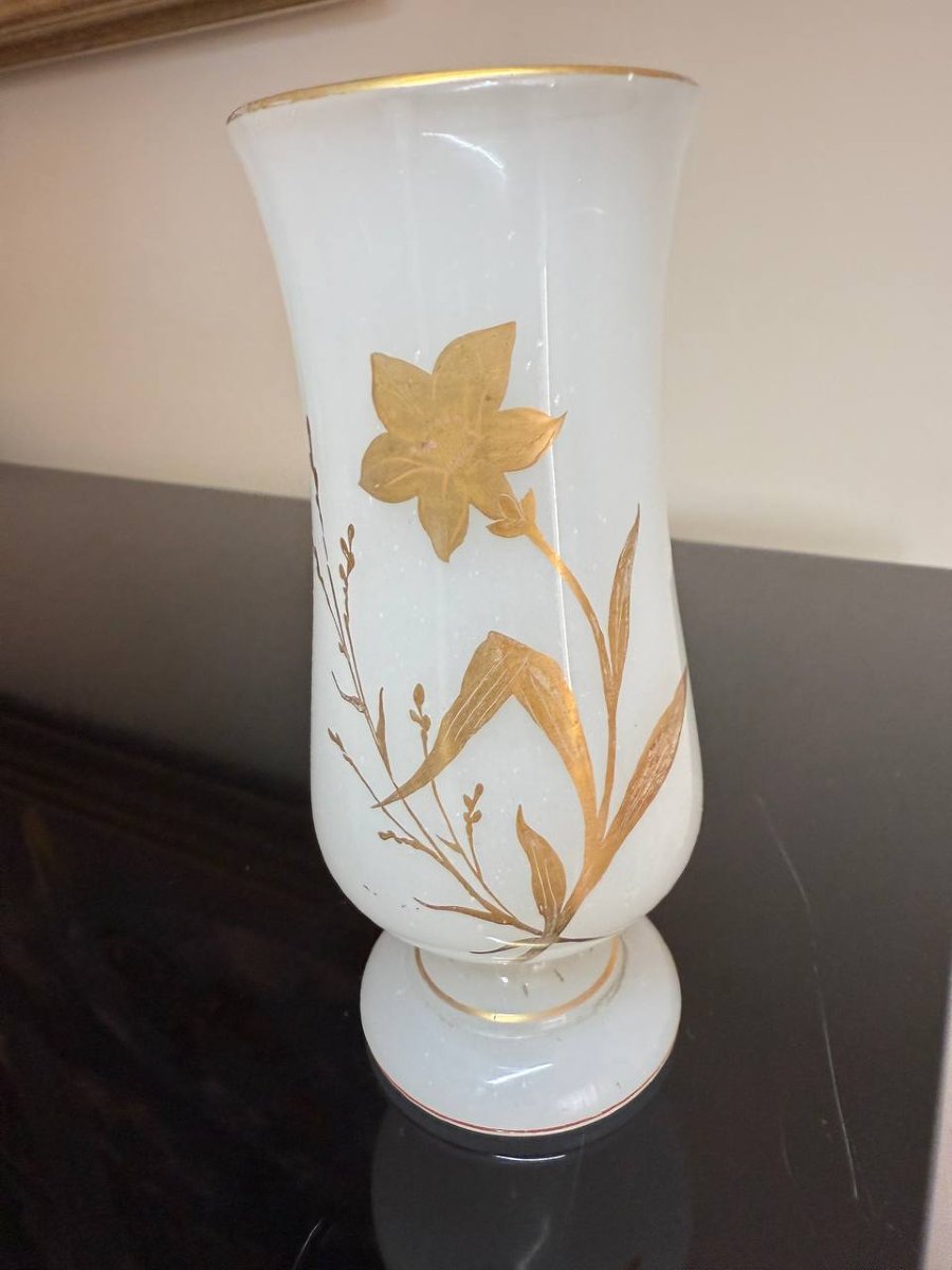 Opaline Vase, 19th Century-photo-2