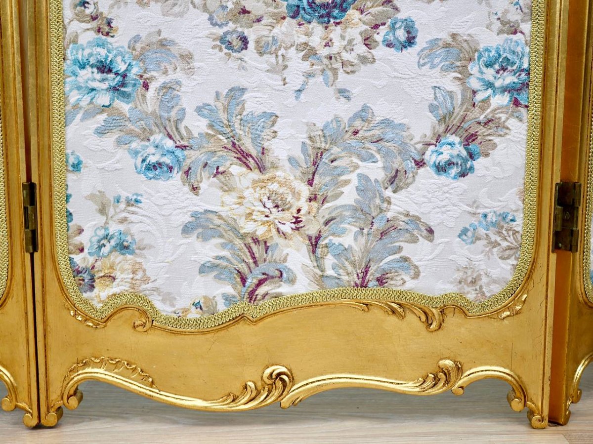 Louis XV-style Gilded Wooden Screen-photo-2